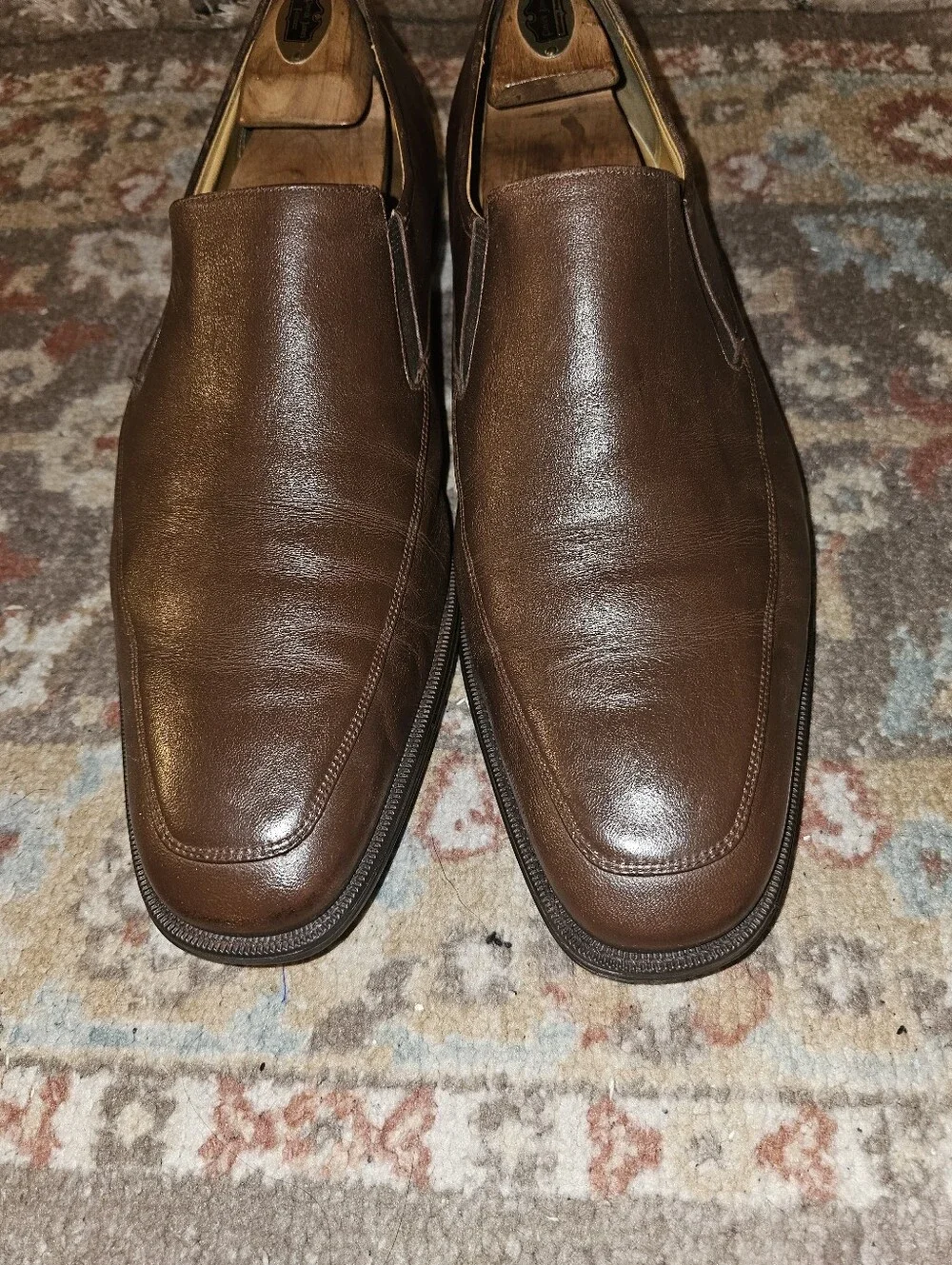 BALLY 'Thor' Beautiful Rich Brown Dress Slipons Size 11.5D Good Pre-owned!
